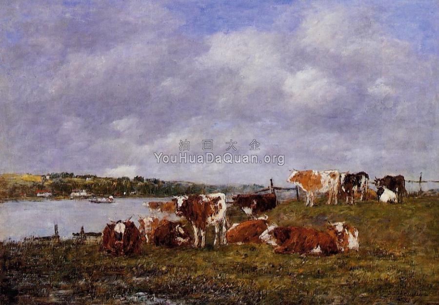 Pasturage, the Valley of the Touques - 尤金·布丹